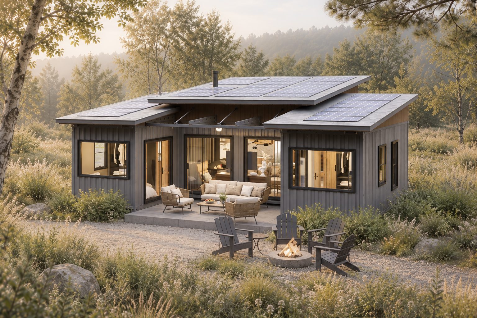 Grove House container home exterior