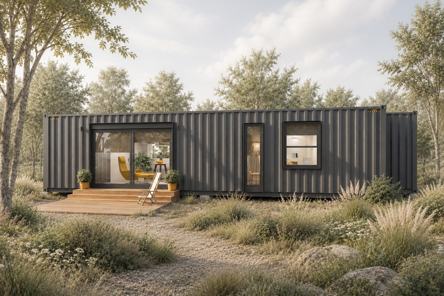 Meadow Lodge container home exterior