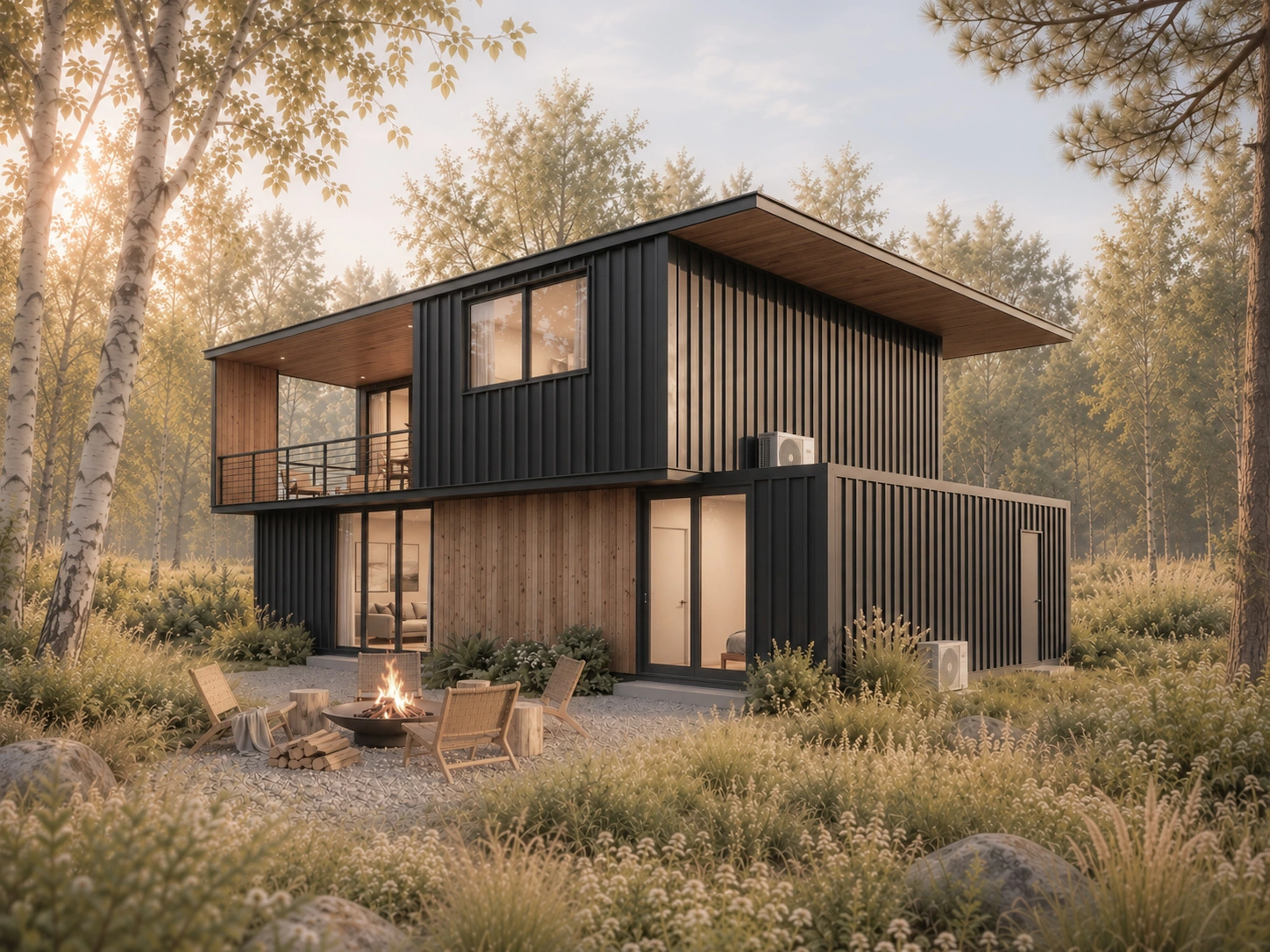 Summit Terrace container home exterior