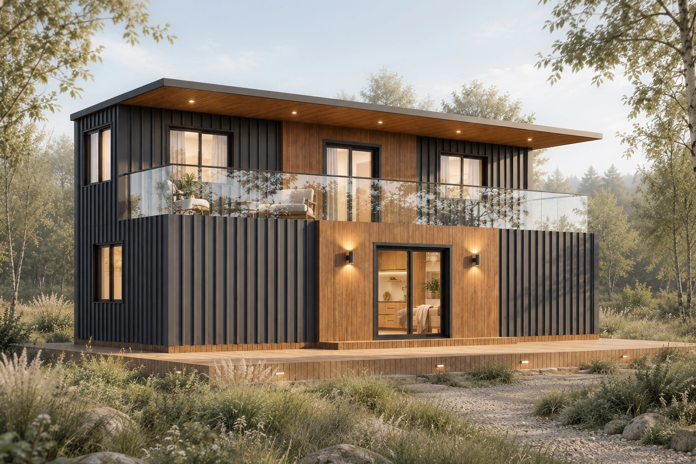 Terrace House container home exterior