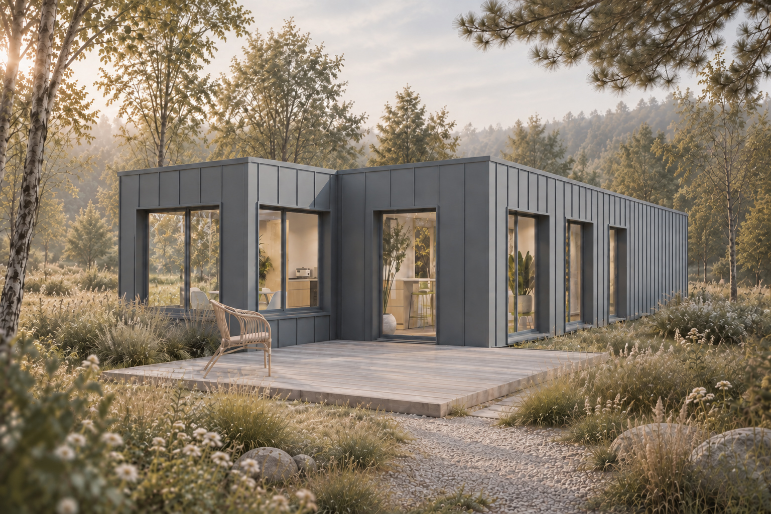 Woodland Twin container home exterior